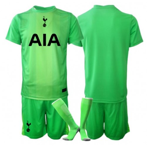 Fotballdrakt Barn Tottenham Hotspur Keeper Hjemmedraktsett 2025-26 Kortermet (+ Korte bukser)